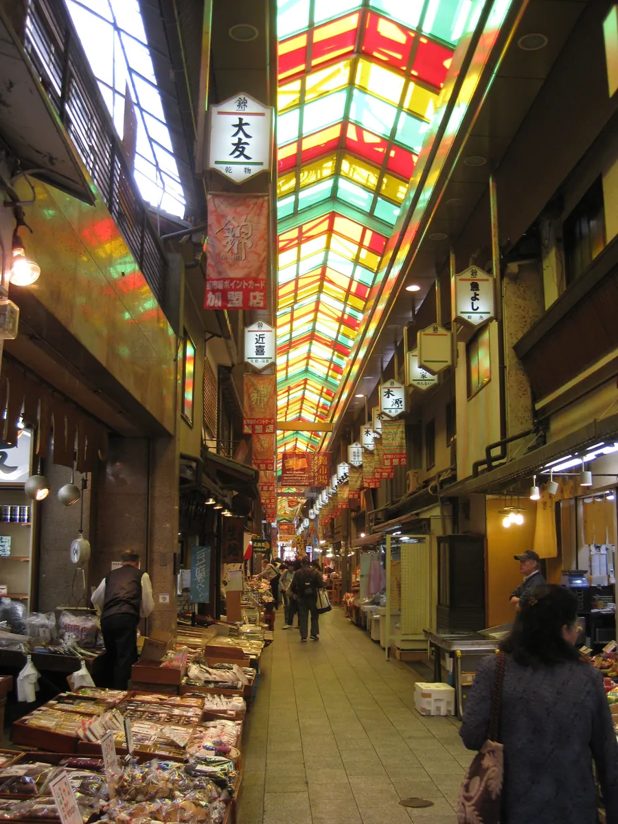 Nishiki Market food stalls, Kyoto